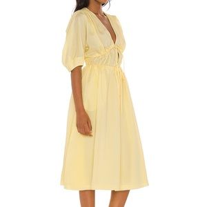 Sonnet Midi Dress in Pale Yellow
Song of Style Revolve